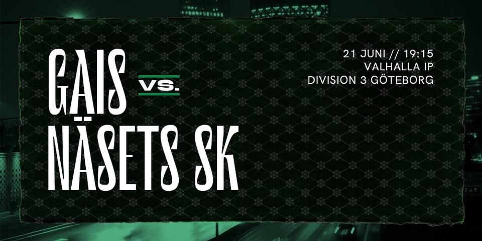 Div 3 Dam: GAIS - Näsets SK