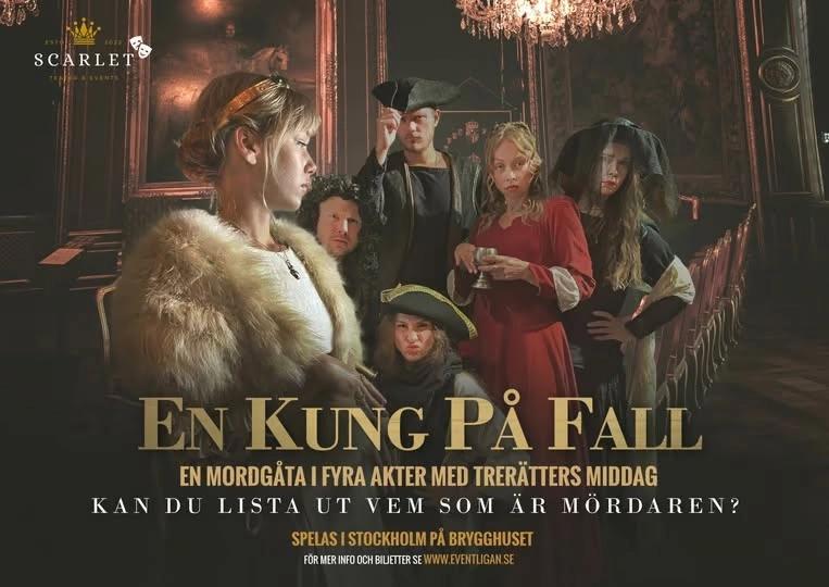 Mordgåta med trerättersmiddag - En Kung På Fall