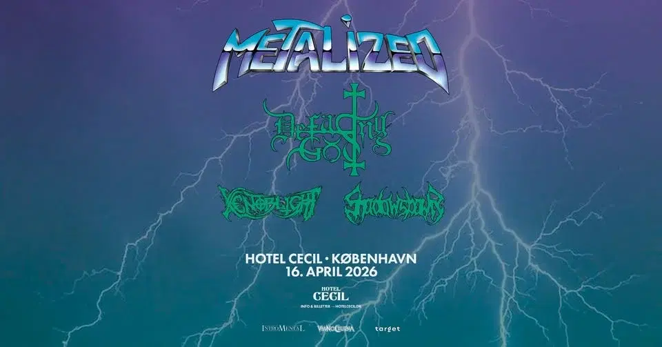 Metalized Tour 2026 – Defacing God, Xenoblight og Shadowspawn | Hotel Cecil, København
