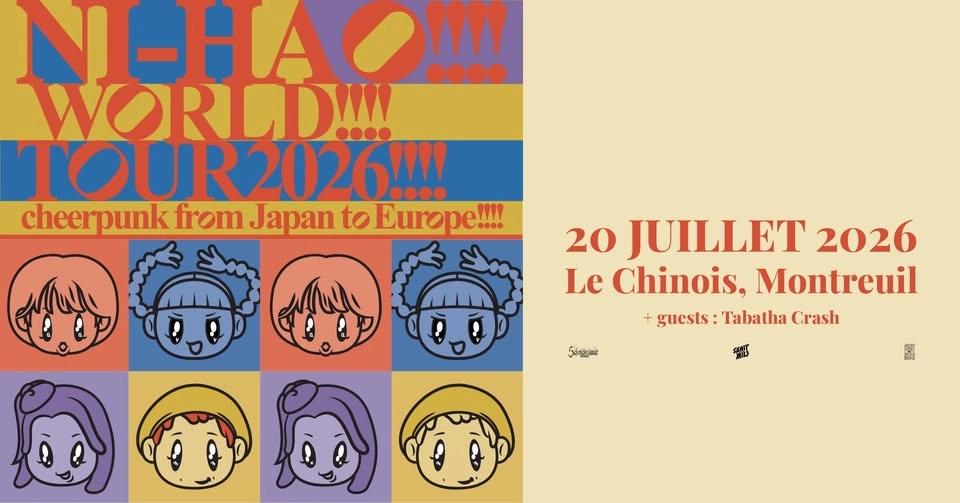 Ni-Hao!!!! (Cheer Punk - Japon) + Tabatha Crash @ Le Chinois