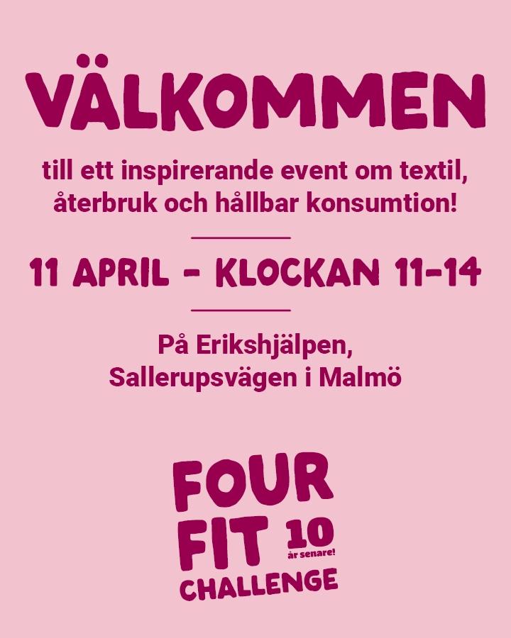 Four fit challenge - ett inspirerande event om textil, återbruk och hållbar konsumtion!