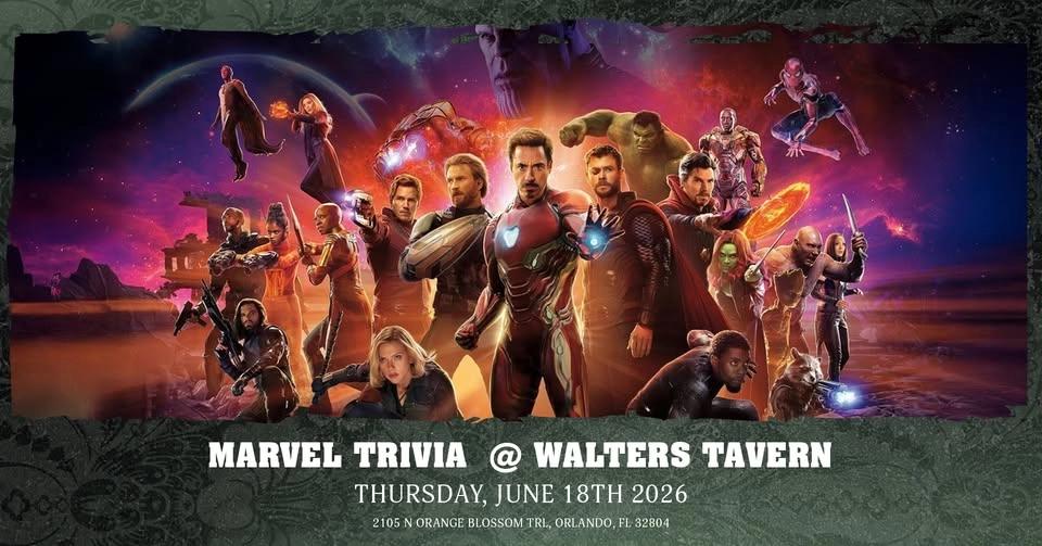 Marvel (MCU) Trivia @ Walter's Tavern