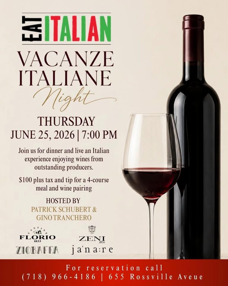 Vacanze Italiane Night at Eat Italian!