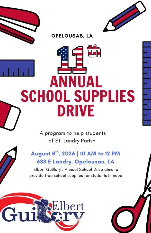 11th Annual Back to School Drive