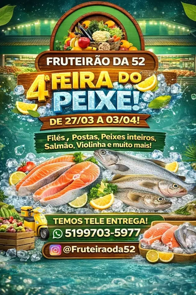 Feira do peixe no Fruteirao da 52