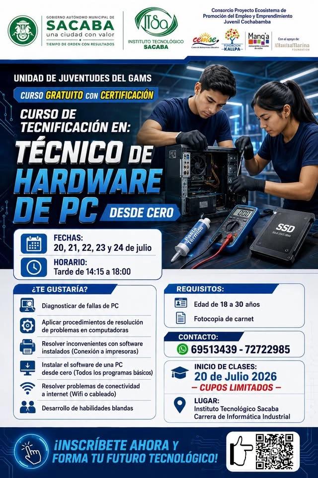 Técnico de Hardware de PC desde Cero