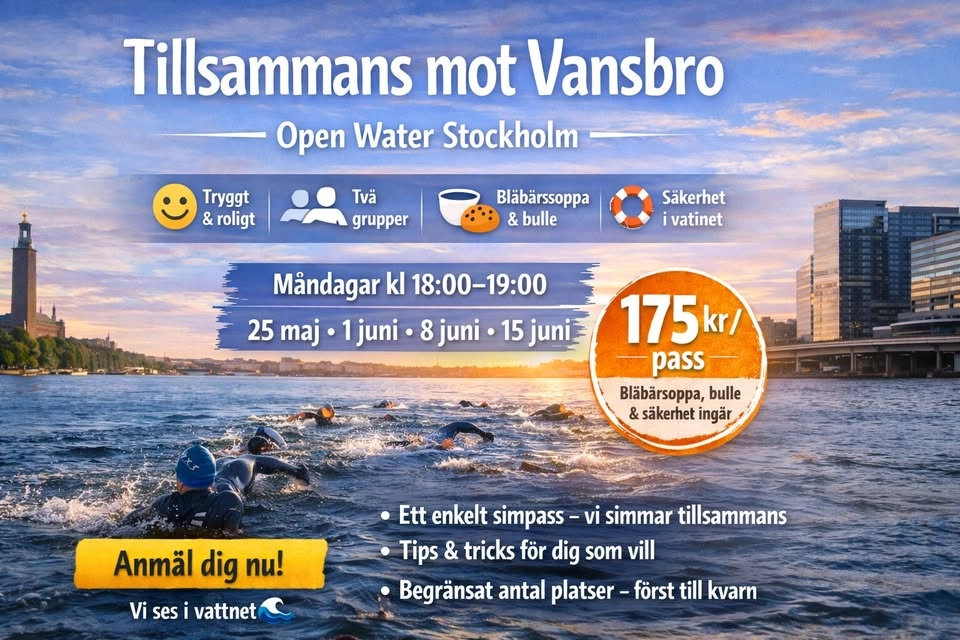 Tillsammans mot Vansbro Open Water Stockholm
