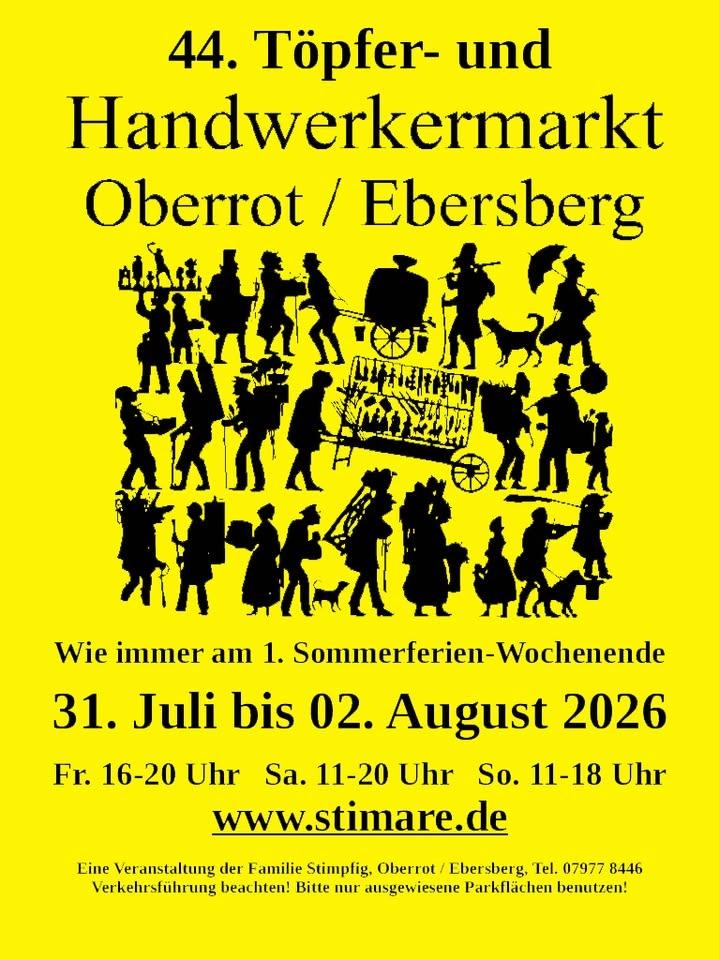 44. Töpfer- und Handwerkermarkt Oberrot / Ebersberg