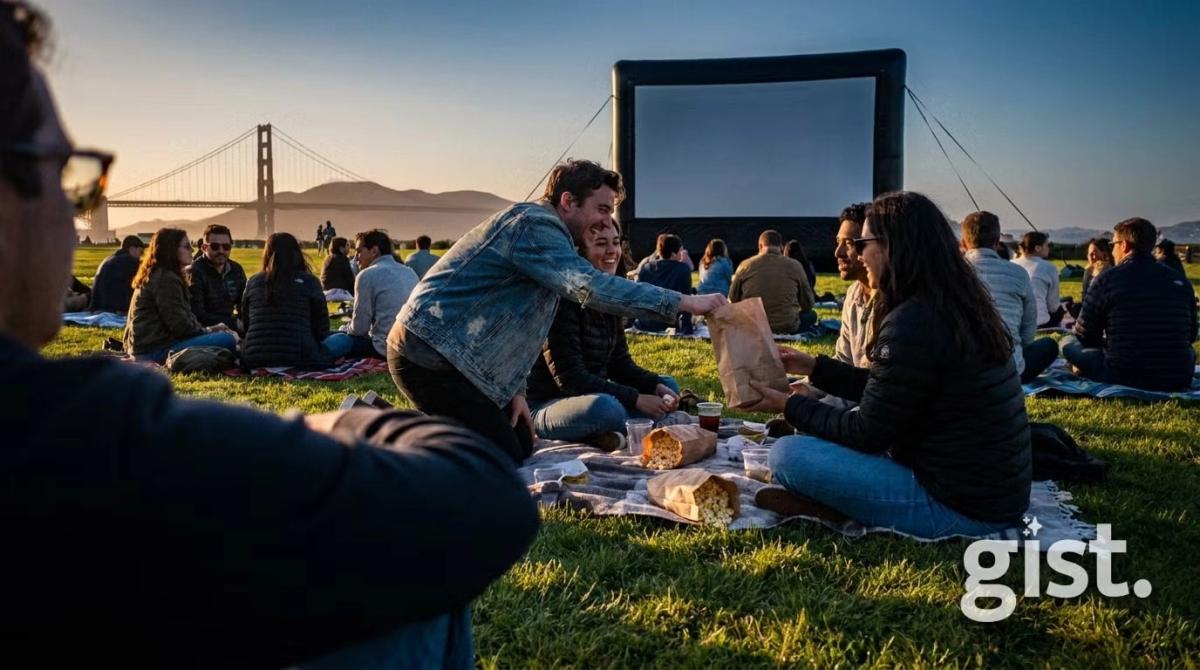 Blankets, Popcorn, & a Movie After Sunset | 20s & 30s