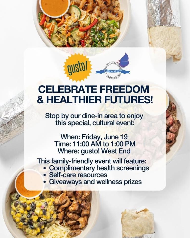 Celebrate Freedom & Healthier Futures! | Juneteenth at gusto! West End