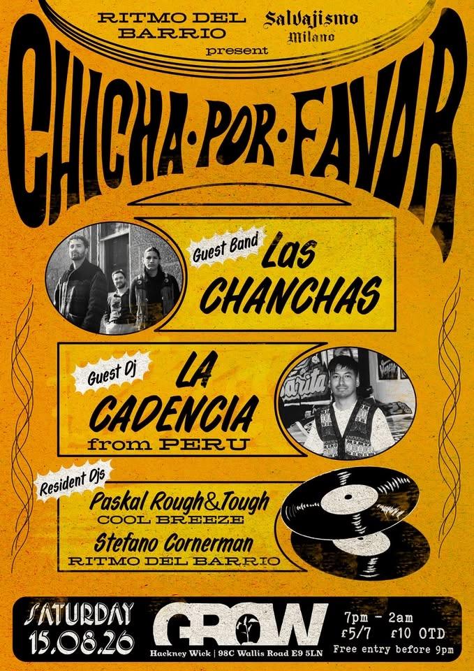 CHICHA POR FAVOR w/ Las Chanchas (Live) & La Cadencia (Peru)
