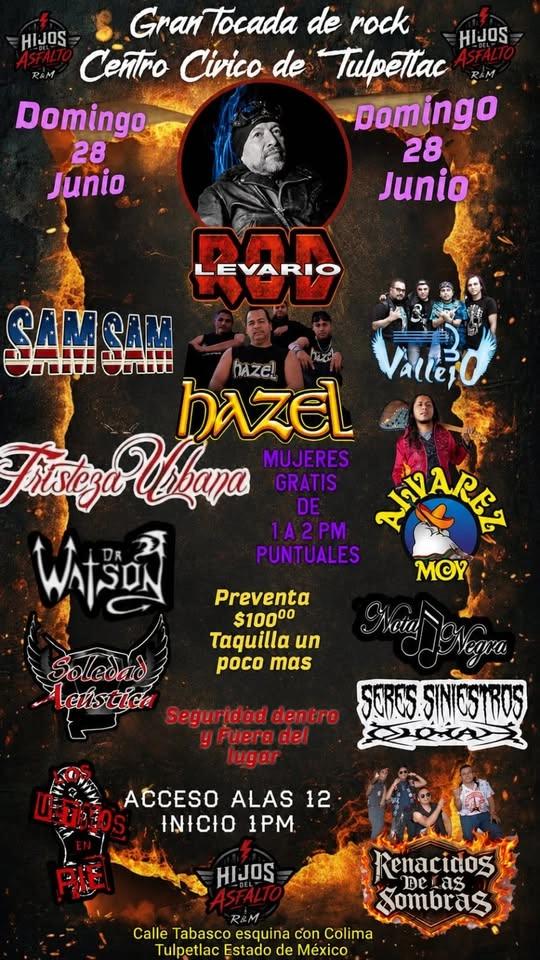 Gran tocada de rock centro civico de tulpetlac