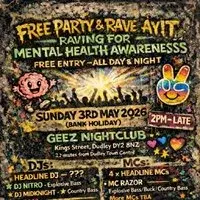 Free bank holiday rave for mental health