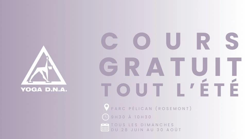 COURS GRATUIT (TOUS LES DIMANCHES DE L'ÉTÉ)