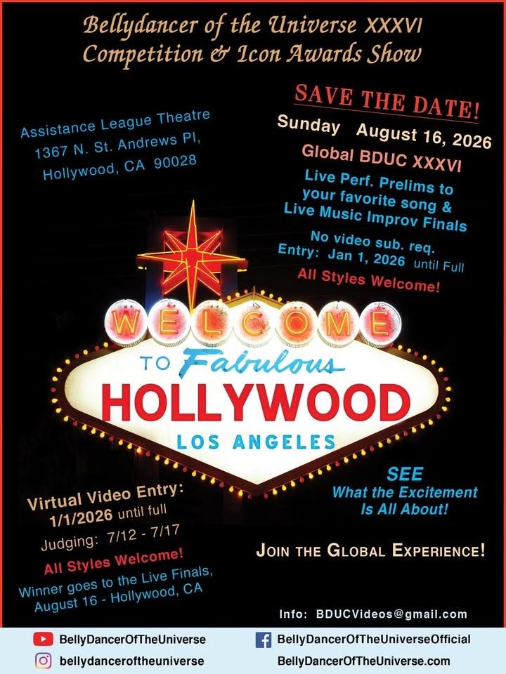 36th Annual - Global Bellydancer of the Universe Competition