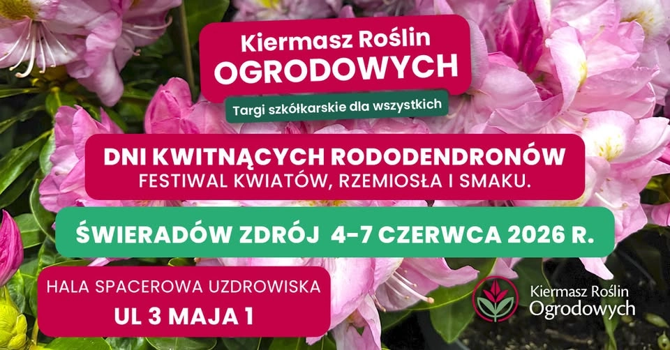 Dni Kwitnących Rododendronów i Kiermasz Roślin Ogrodowych - Świeradów Zdrój 2026