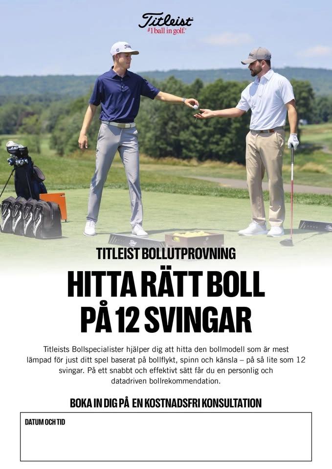 Titleist Bollutprovning