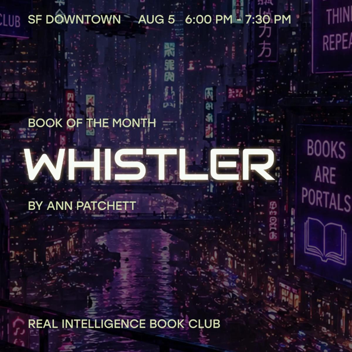 RI Book Club: Whistler by A. Patchett