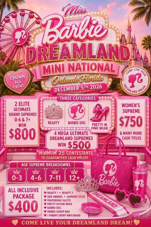 Miss Barbie Dreamland Mini National Pageant