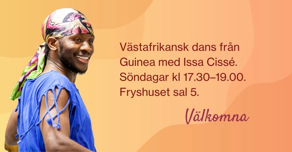 Avslutningsdans på söndag med Issa Cissé