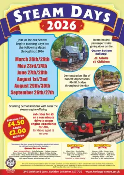 Steam Days Special Event March 28th & 29th