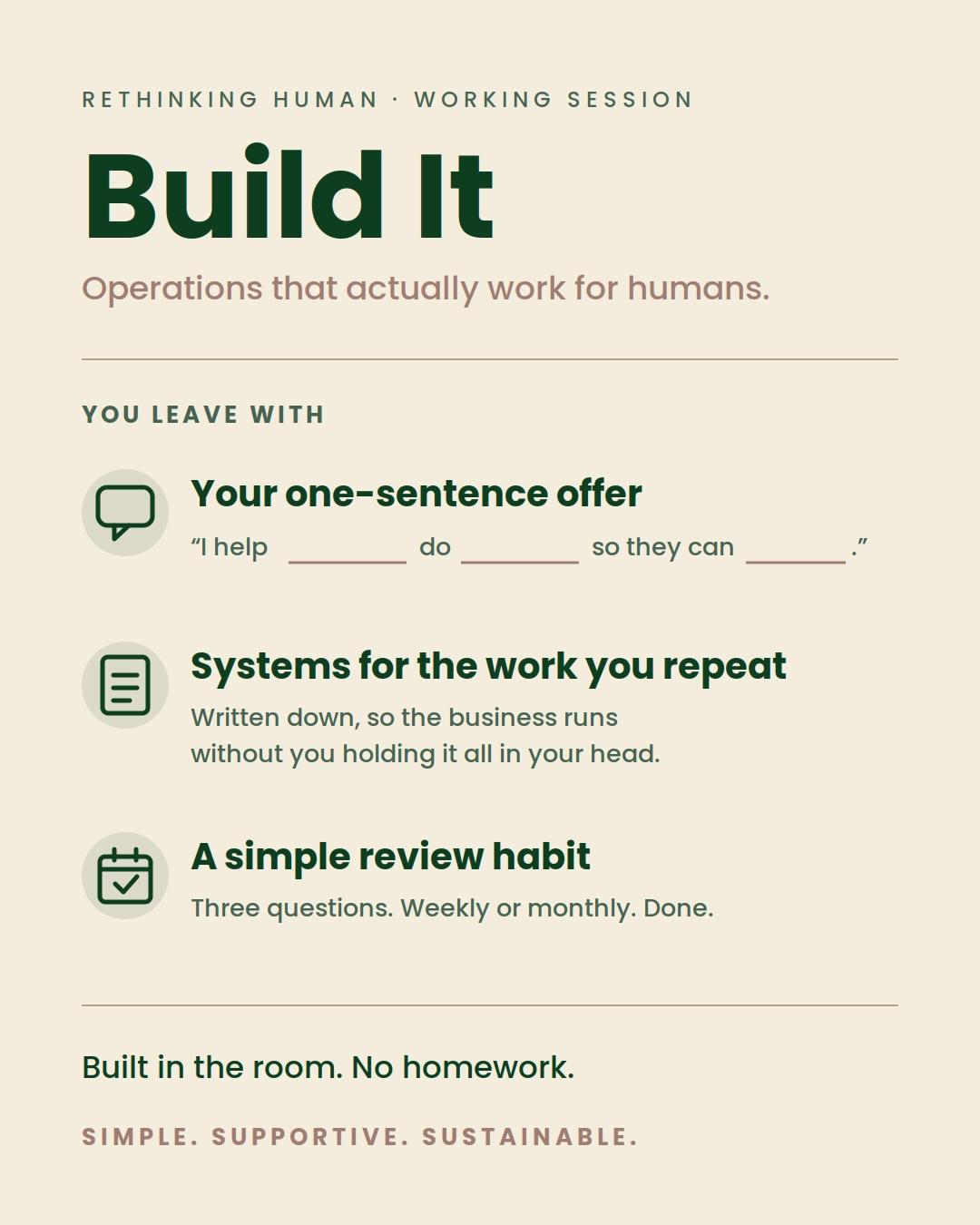 Build It: Operations That Actually Work for Humans
