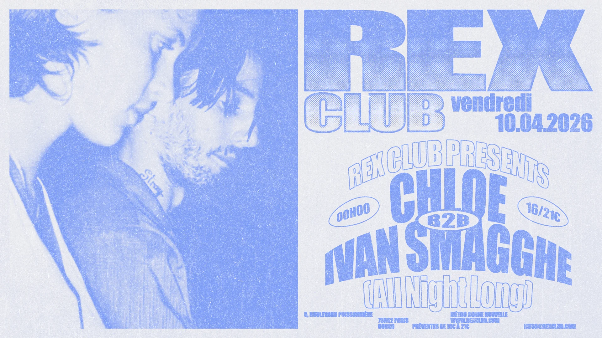 Rex Club presents: Chloé b2b Ivan Smagghe