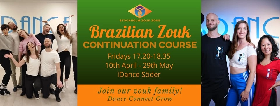 Brazilian Zouk - Progressive continuation course at iDance