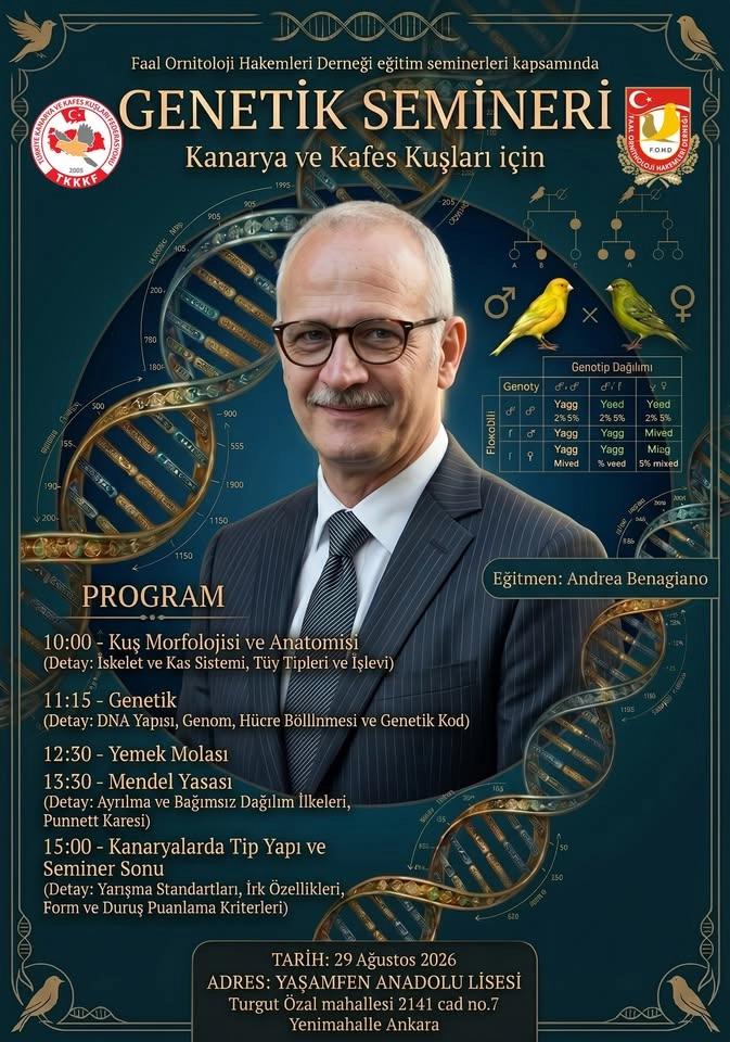 FOHD-TKKKF Genetik Semineri Eğitmen Andrea Benagiano