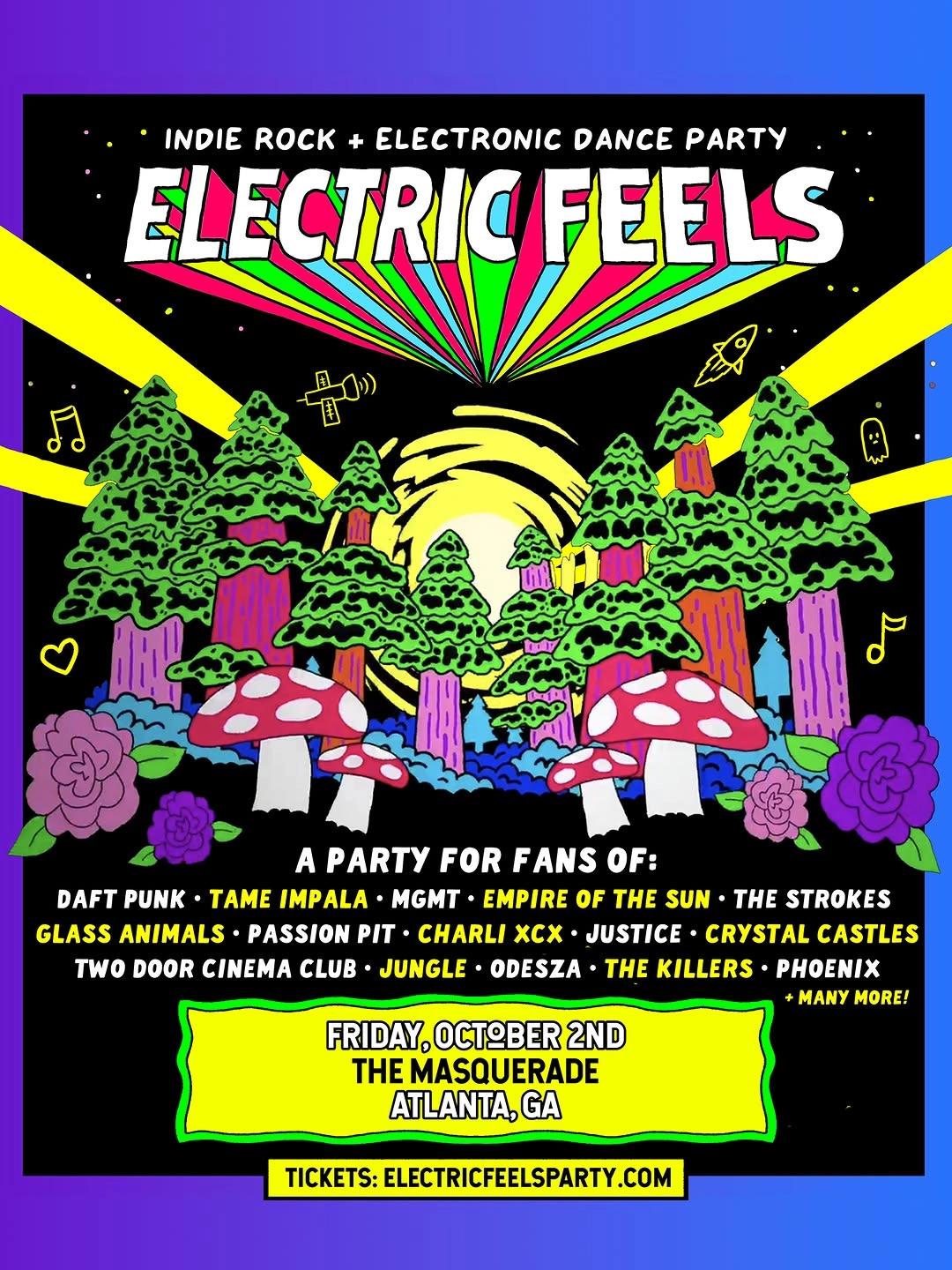 Electric Feels β Indie Rock + Electronic Dance Party