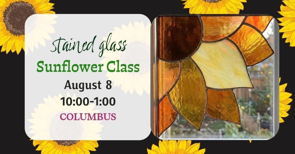 Stained Glass Sunflower Class - COLUMBUS