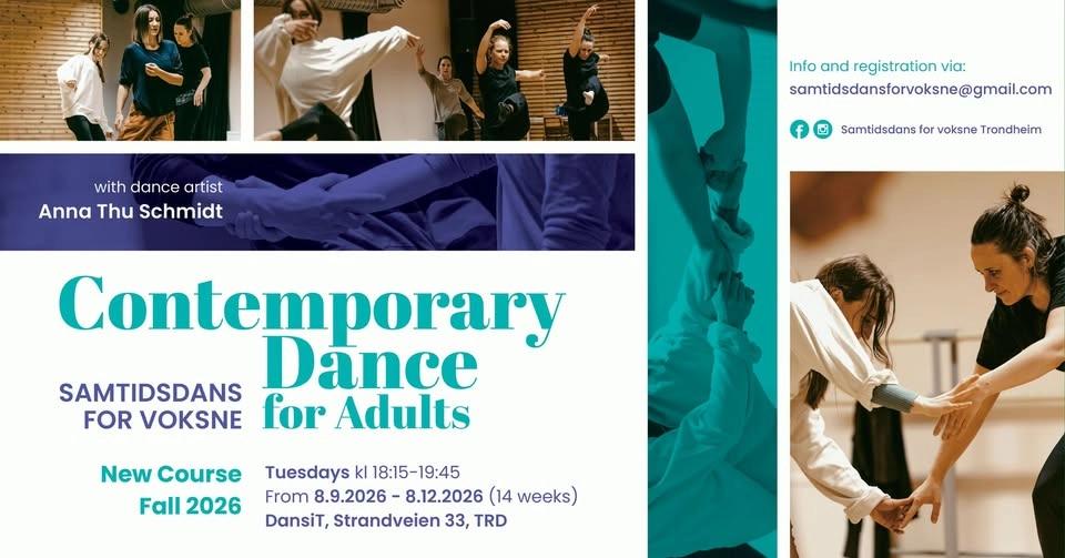 Kurs i samtidsdans for voksne/Course in Contemporary Dance for Adults