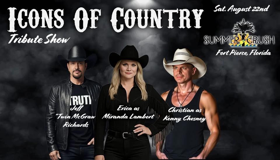 Tributes to Tim McGraw - Kenny Chesney - Miranda Lambert live at Summer Crush Winery-Fort Pierce FL