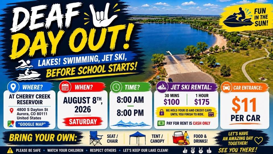 🌊 Deaf Day Out – Lake Fun Before School Starts! 🏖️☀️