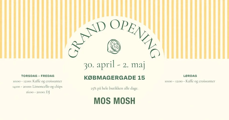 GRAND OPENING: MOS MOSH Flagship Store