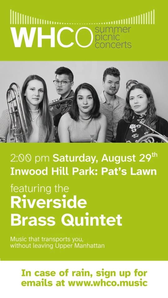 WHCO Summer Picnic Concert: Riverside Brass Quintet