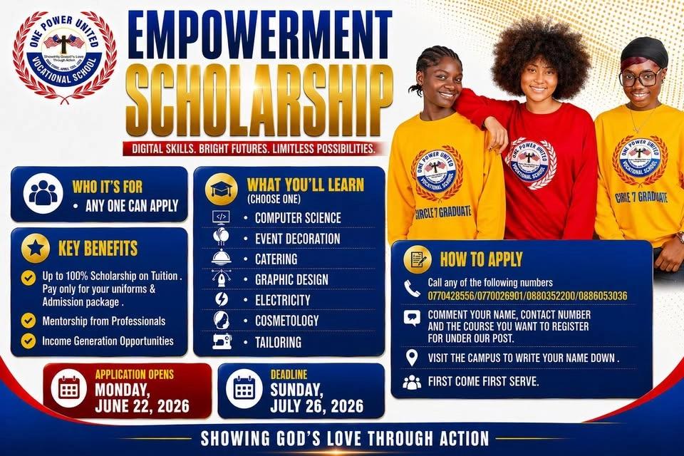 100 VOCATIONAL SCHOLARSHIPS