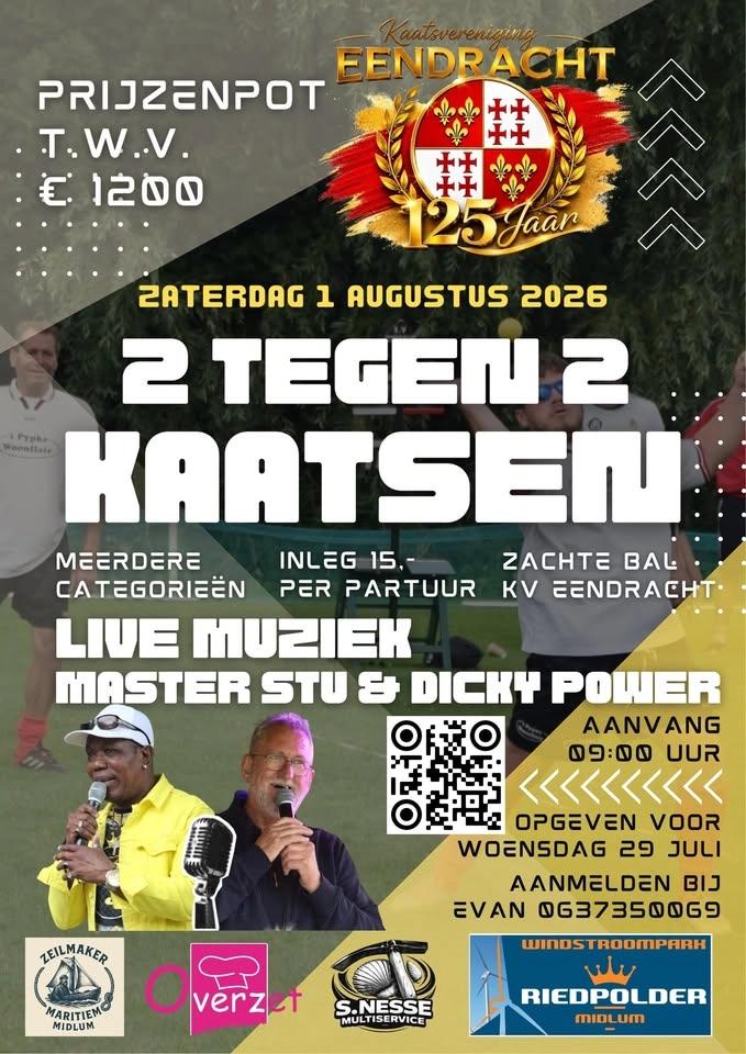 2 tegen 2 kaatsen