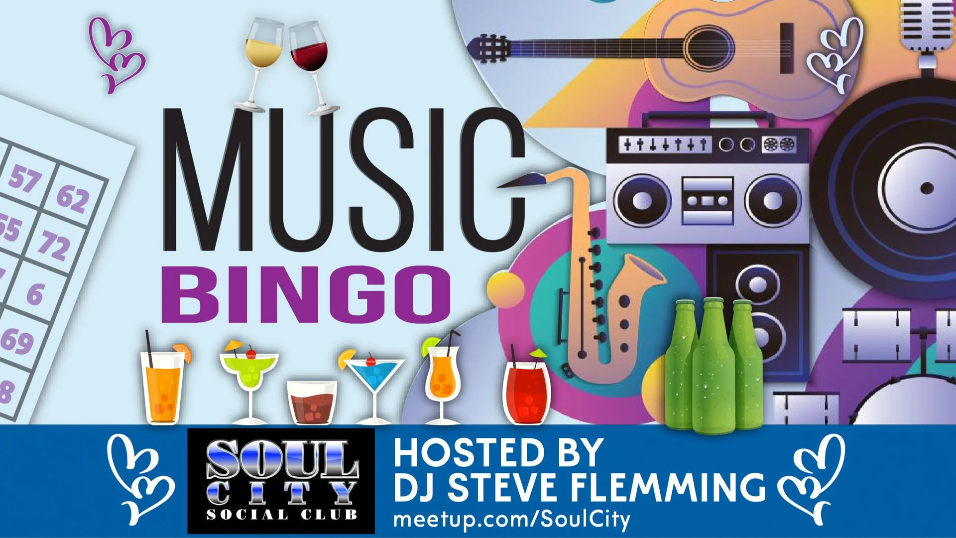 *MUSIC BINGO* (An Afternoon of Fun, Treats and Great Music!) (Sunday April 12th)