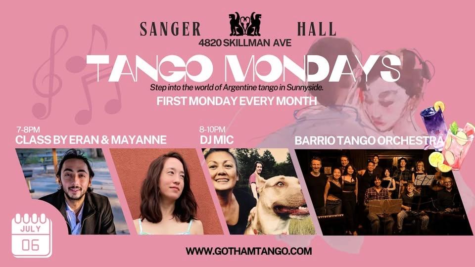 Tango Mondays with Beginner Class & Social Dance with Live Music