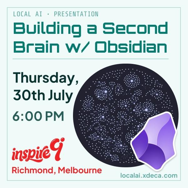 Build a Second Brain w/ Obsidian & localAI