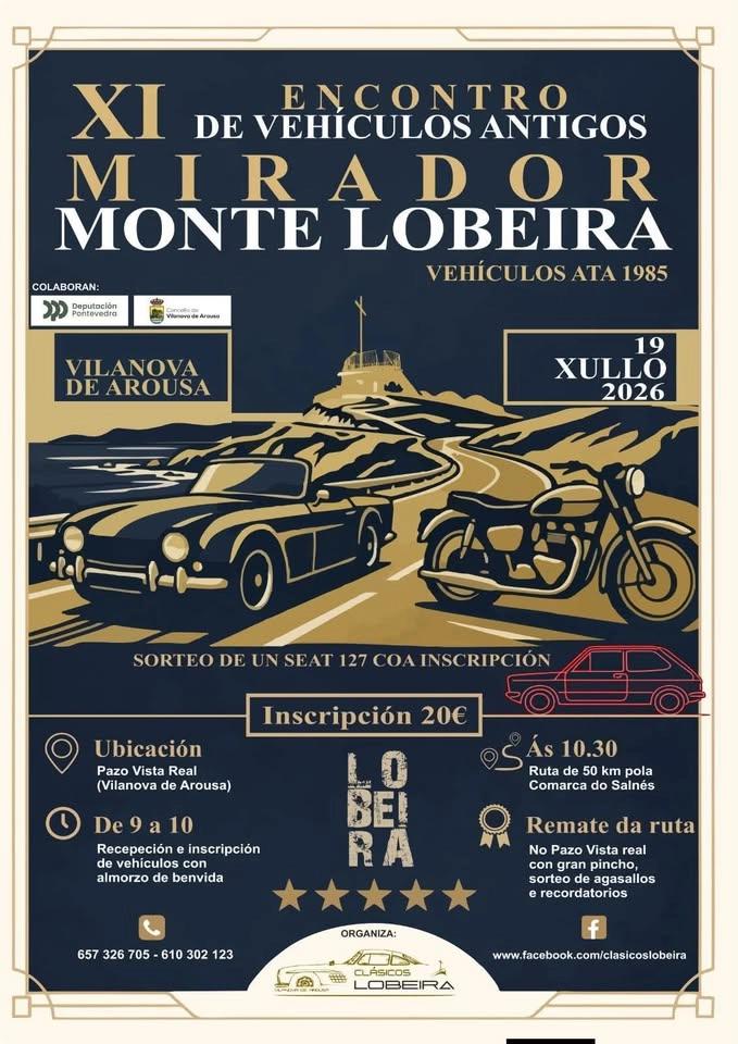 XI Encontro vehículos antigos Monte Lobeira