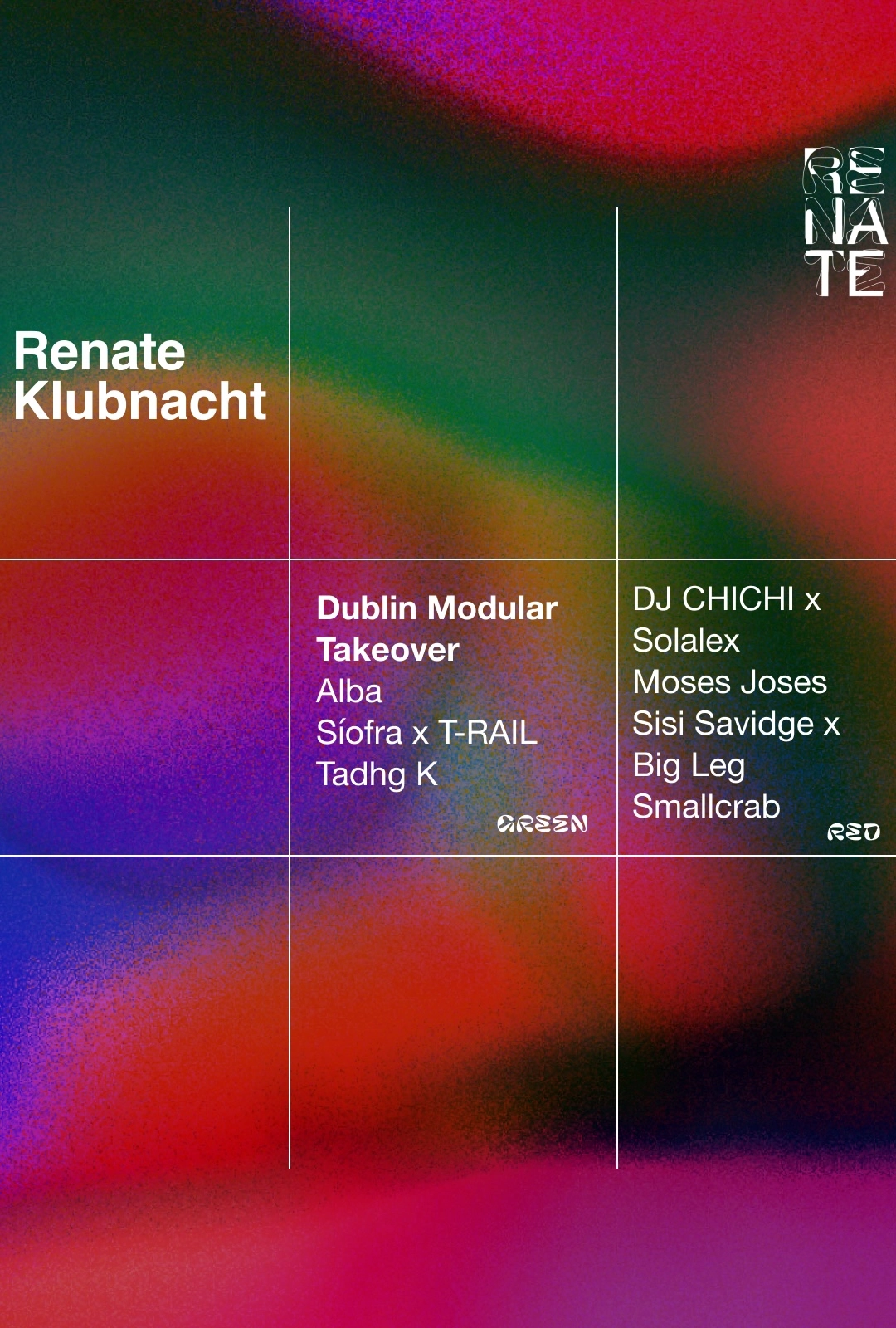 Renate Klubnacht with Dublin Modular & DJ CHICHI