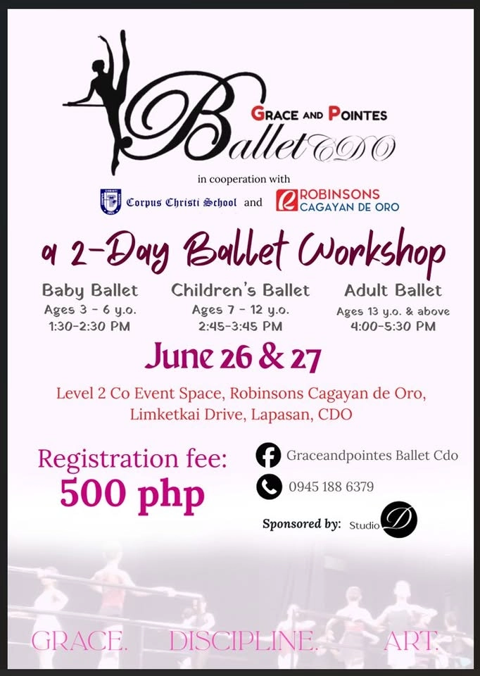 Grace and Pointes Ballet CDO 2-Day Ballet Workshop