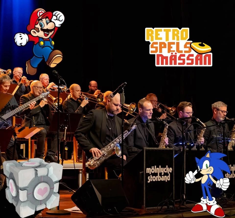 Mölnlycke Storband spelar på Retrospelsmässan