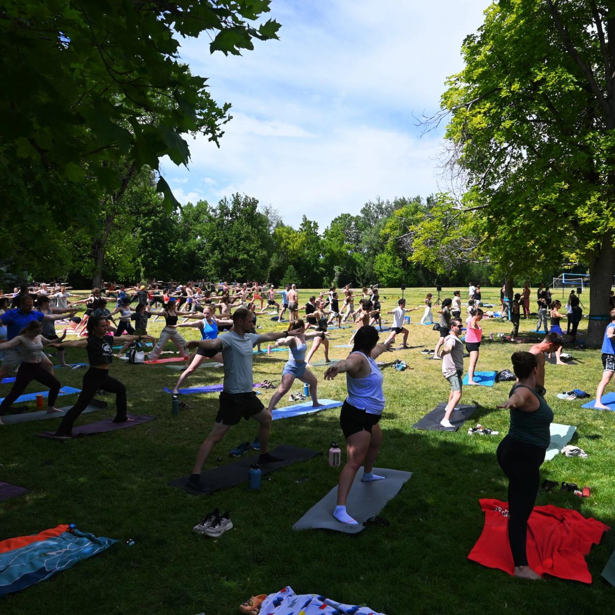 yoga at the park