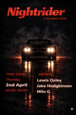 Easter Thursday - Nightriders takeover (Deep House by the canal)