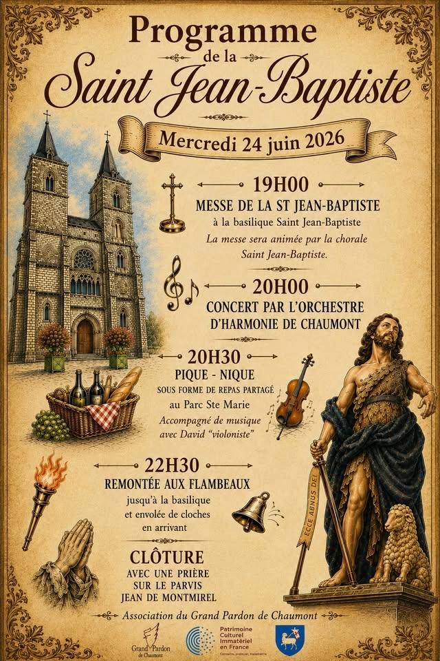 PROGRAMME DE LA SAINT JEAN-BAPTISTE