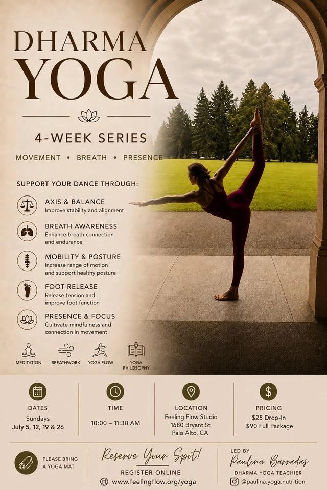 Dharma Yoga — 4 Week Beginner Series in Palo Alto