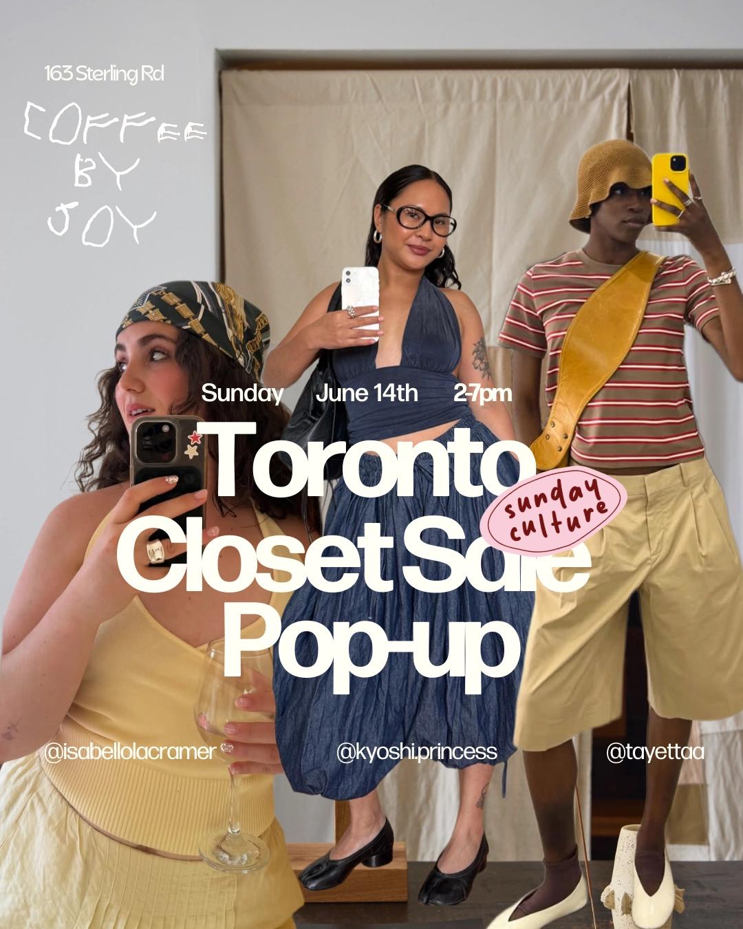 Toronto Closet Sale + Pen Pal Pop-Up